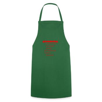 Checklist · Party · Festival Gift - Cooking Apron - green - Front - AI Model Male 185 dark (185cm)
