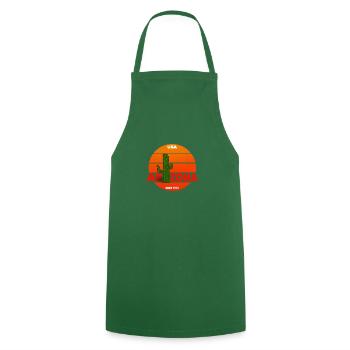 Arizona - Cooking Apron - green - Front - AI Model Male 185 dark (185cm)