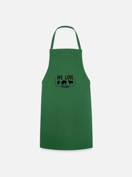 Veganer Shirt · Nachhaltig · Tierfreund Geschenk - Kochschürze - Grün