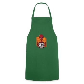 STRAIGHT OUTTA MARS - Cooking Apron - green - Front - AI Model Male 185 dark (185cm)