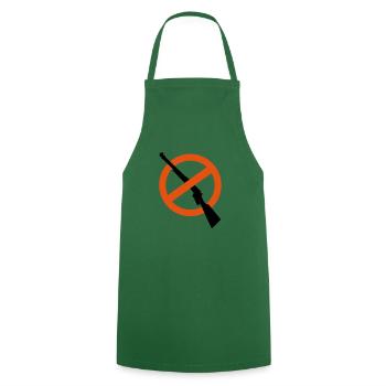Anti Weapons Anti Hunter Weapon Rifle - Cooking Apron - green - Front - AI Model Male 185 dark (185cm)