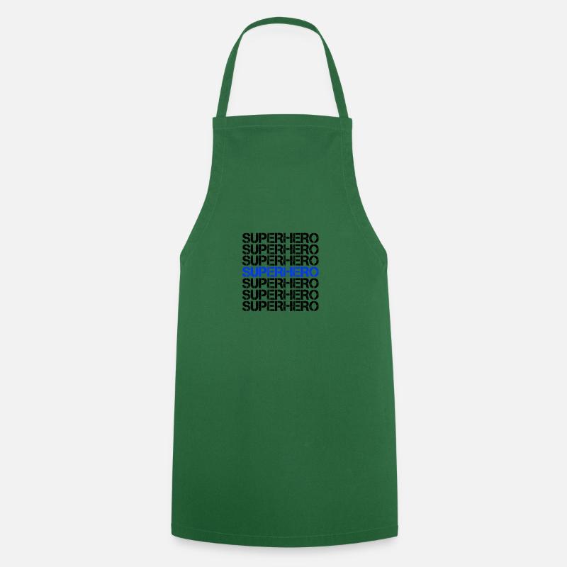 Super-héros super-héros - Tablier de cuisine - vert foncé