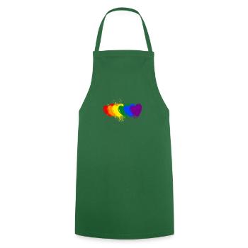 Gay gay LGBT - Cooking Apron - green - Front - AI Model Male 185 dark (185cm)
