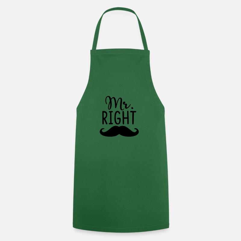 Mr. Right - Cooking Apron - green