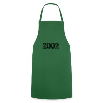 Birthday Women Men Born 2002 - Cooking Apron - green - Front - AI Model Male 185 dark (185cm)