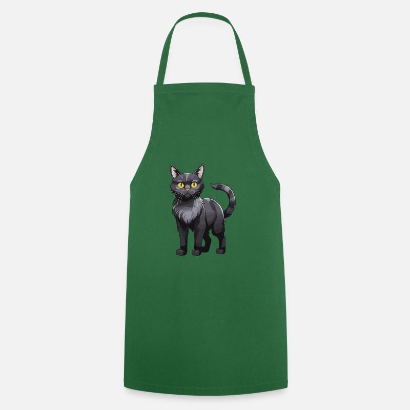 Katze Tier - Kochschürze - Grün