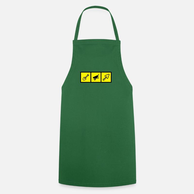 Maçon / Maçonnerie / Construction / Chantier - Tablier de cuisine - vert foncé