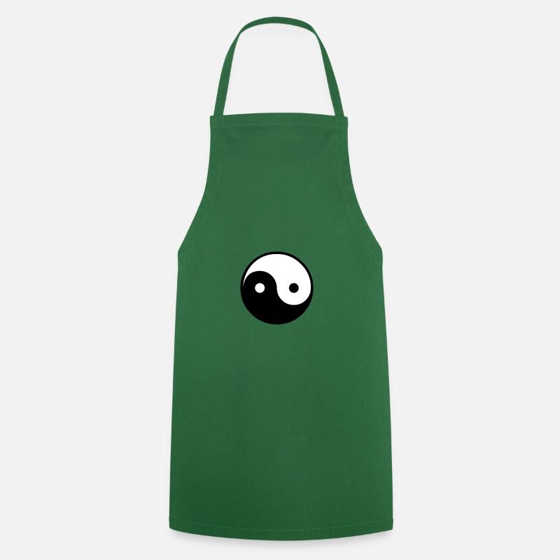 Yin Yang - Tablier de cuisine - vert foncé