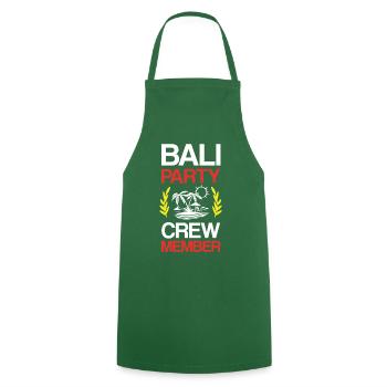 Équipage de la fête à Bali - Tablier de cuisine - vert foncé - Devant - AI Model Male 185 dark (185cm)