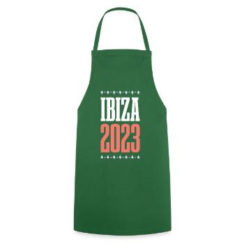 Ibiza 2023 - Kochschürze - Grün - Vorne - AI Model Male 185 dark (185cm)