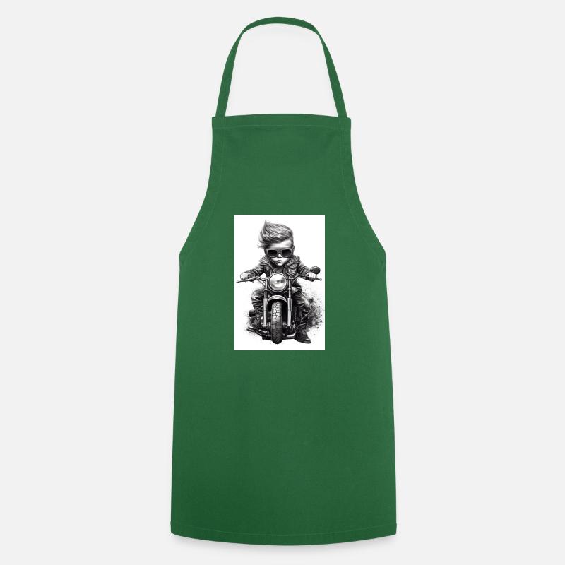Junior Biker - Cooking Apron - green