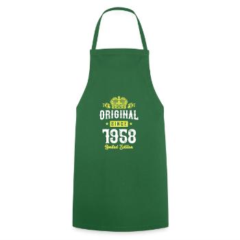 1958 Limited Edition - Cooking Apron - green - Front - AI Model Male 185 dark (185cm)
