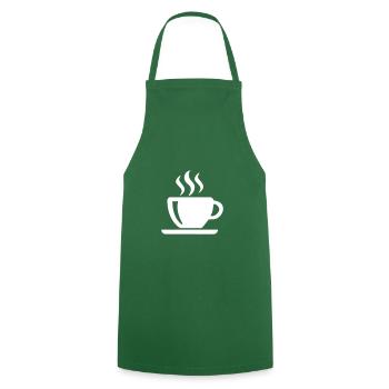 Coffee cup - Cooking Apron - green - Front - AI Model Male 185 dark (185cm)
