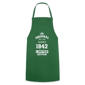 1942 limited edition birthday - Cooking Apron - green - Front - AI Model Male 185 dark (185cm)