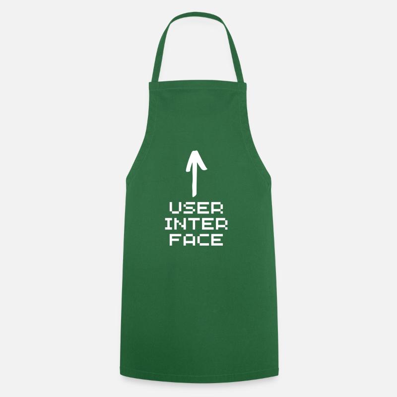 Interface utilisateur blanc - Tablier de cuisine - vert foncé