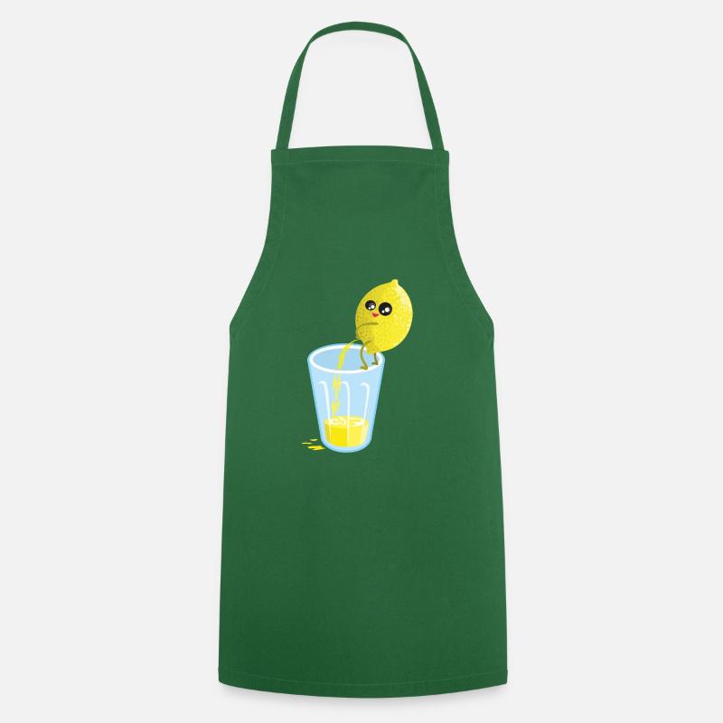 Zitrone pinkelt Limonade - Kochschürze - Grün