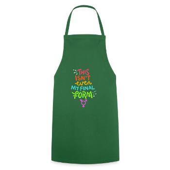 Ce n'est même pas mon cadeau final - Tablier de cuisine - vert foncé - Devant - AI Model Male 185 dark (185cm)