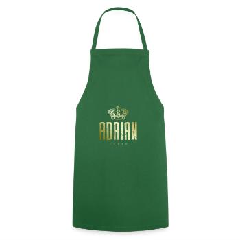 Adrian - Tablier de cuisine - vert foncé - Devant - AI Model Male 185 dark (185cm)