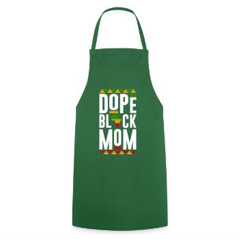 Black Mom, Black History Month - Cooking Apron - green - Front - AI Model Male 185 dark (185cm)