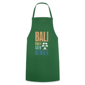 Équipage de la fête à Bali - Tablier de cuisine - vert foncé - Devant - AI Model Male 185 dark (185cm)