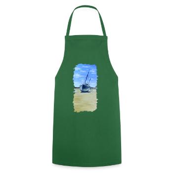Beached at Bunbeg - Cooking Apron - green - Front - AI Model Male 185 dark (185cm)