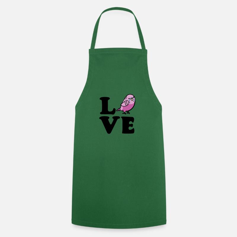 Love Budgie - Cooking Apron - green