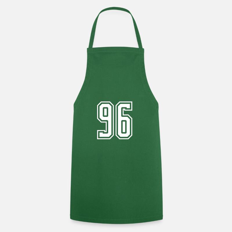 96 Number number - Cooking Apron - green