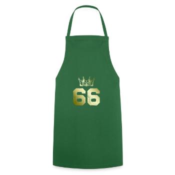 66 Couronne numérique - Tablier de cuisine - vert foncé - Devant - AI Model Male 185 dark (185cm)