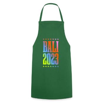 Bali 2023 - Tablier de cuisine - vert foncé - Devant - AI Model Male 185 dark (185cm)