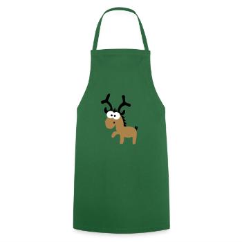 reindeer - Cooking Apron - green - Front - AI Model Male 185 dark (185cm)