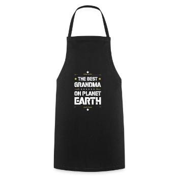 Beste Oma Spruch - Kochschürze - Schwarz - Vorne - AI Model Male 185 dark (185cm)