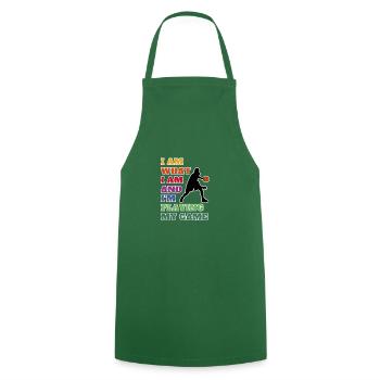 Basketball love. Basketball - My Game, My Game - Cooking Apron - green - Front - AI Model Male 185 dark (185cm)