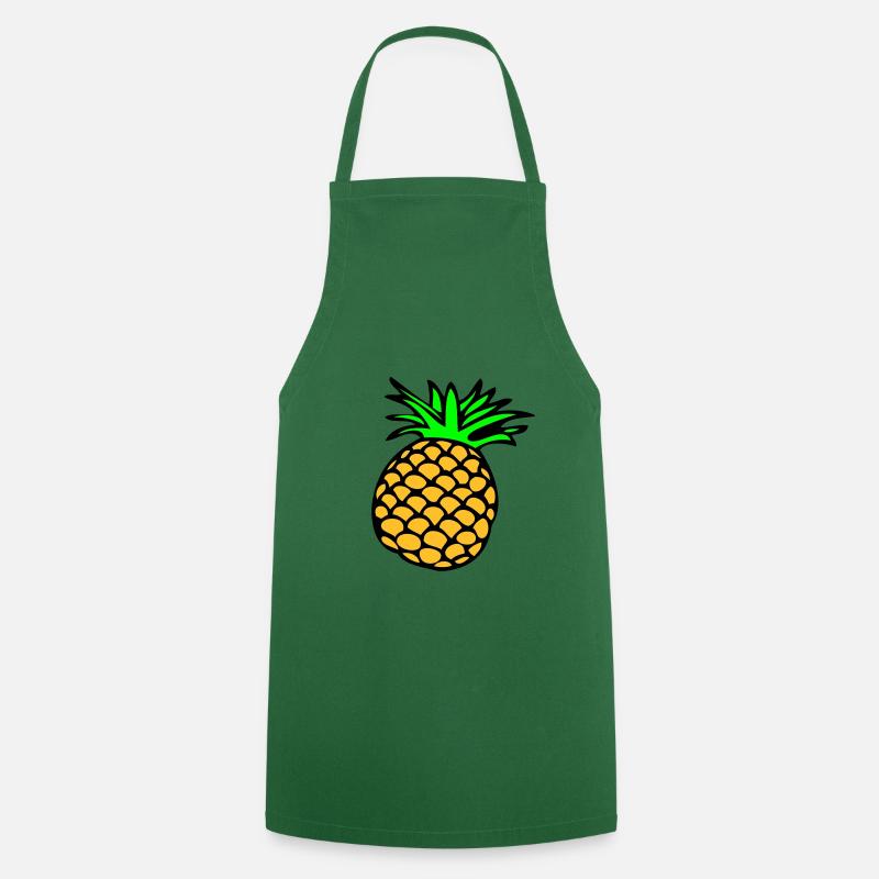 Lemon, Limone, Limette, peach, fruit, fruit, - Cooking Apron - green