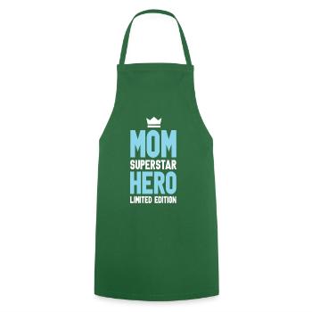 Maman Maman en édition limitée disant maman - Tablier de cuisine - vert foncé - Devant - AI Model Male 185 dark (185cm)
