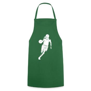 Basketball Woman - Cooking Apron - green - Front - AI Model Male 185 dark (185cm)