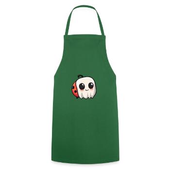 Ladybug Halloween Funny Ghost - Cooking Apron - green - Front - AI Model Male 185 dark (185cm)