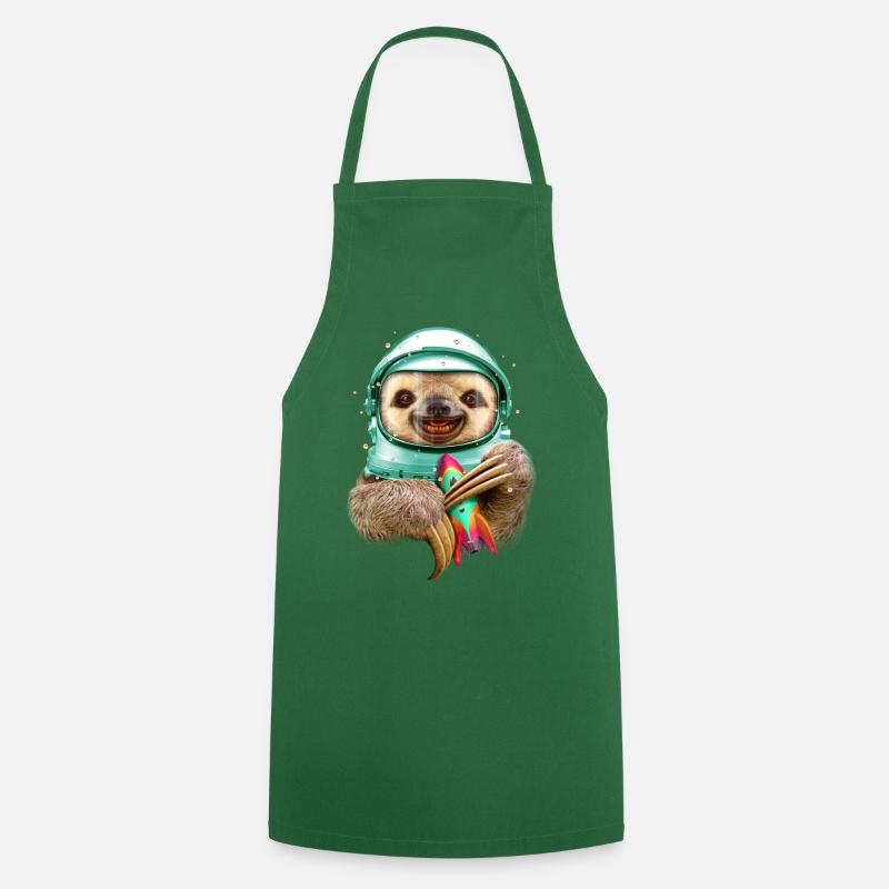 SPACESLOTH - Cooking Apron - green