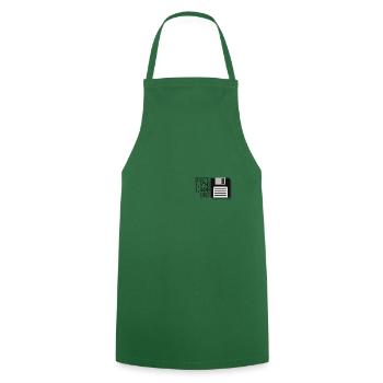 PixelArt - Floppy Disk - Cooking Apron - green - Front - AI Model Male 185 dark (185cm)