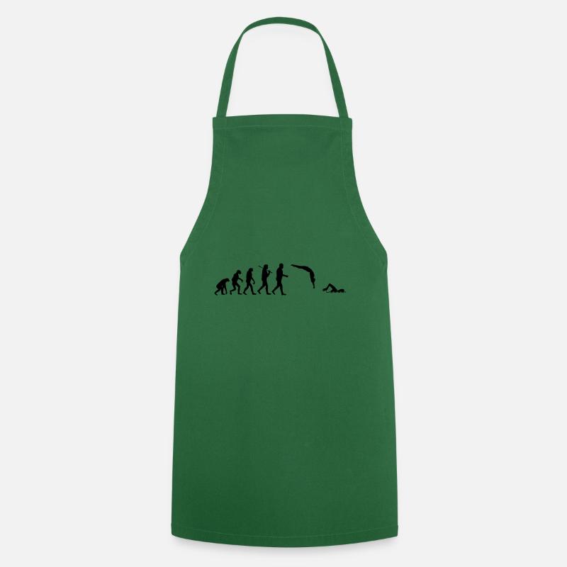 Swimmer Shirt · Darwin's Evolution · Gift - Cooking Apron - green