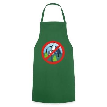 Against wind turbines - Cooking Apron - green - Front - AI Model Male 185 dark (185cm)