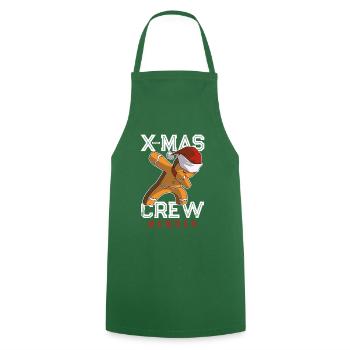 lebkuchenmann xmas crew - Kochschürze - Grün - Vorne - AI Model Male 185 dark (185cm)