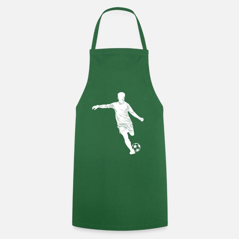 Fußball Silhouette - Kochschürze - Grün