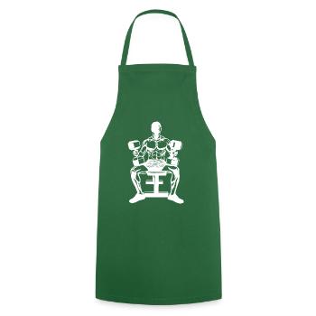 Silhouette fitness - Tablier de cuisine - vert foncé - Devant - AI Model Male 185 dark (185cm)