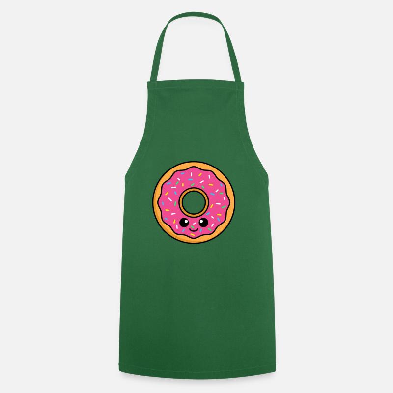 Donut Comic - Cooking Apron - green