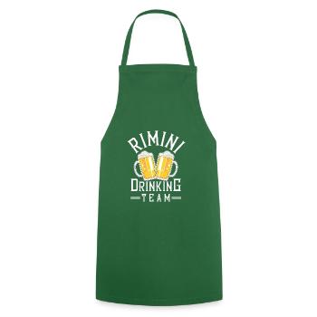 Rimini Drinking Équipe - Tablier de cuisine - vert foncé - Devant - AI Model Male 185 dark (185cm)