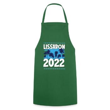 Lissabon 2022 - Kochschürze - Grün - Vorne - AI Model Male 185 dark (185cm)