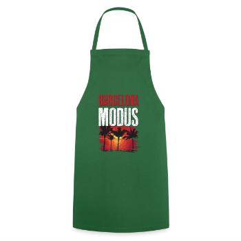 Barcelona Mode - Cooking Apron - green - Front - AI Model Male 185 dark (185cm)