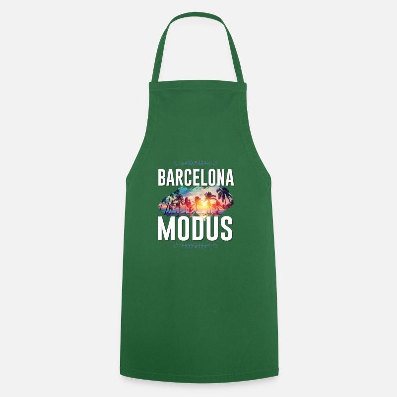 Mode Barcelone - Tablier de cuisine - vert foncé