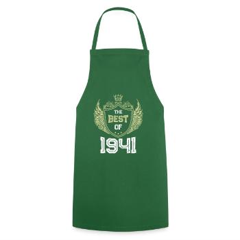1941 best of - Cooking Apron - green - Front - AI Model Male 185 dark (185cm)