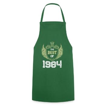 1984 best of - Cooking Apron - green - Front - AI Model Male 185 dark (185cm)